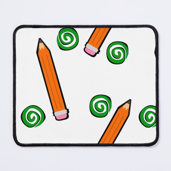 Item preview, Cartoon Pencil & Spiral Doodle Pattern – Fun Back to School Stationery Design designed and sold by BLeePCreations.