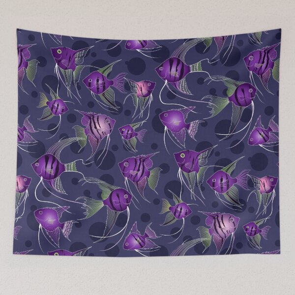 Item preview, angelfish - purple designed and sold by kobyakov.