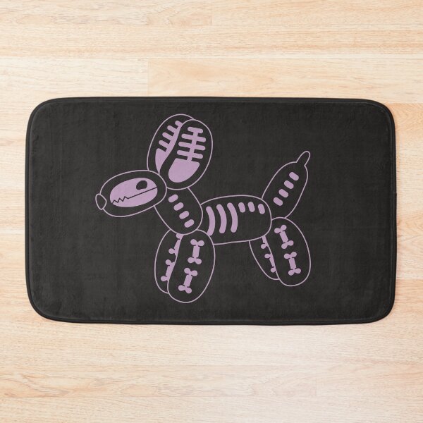 Item preview, Skeleton Balloon Dog | Summerween Cute Spooky Dog Art in Purple and Black designed and sold by Amimi-Makes.