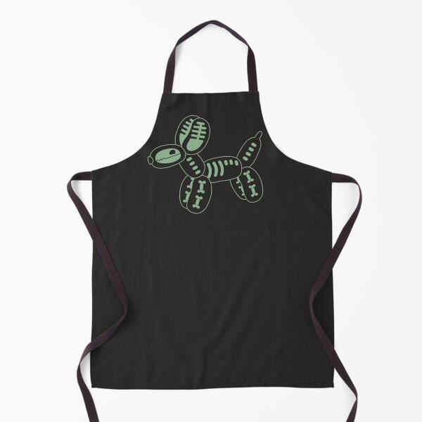 Item preview, Skeleton Balloon Dog | Summerween Cute Spooky Dog Art in Green and Black designed and sold by Amimi-Makes.