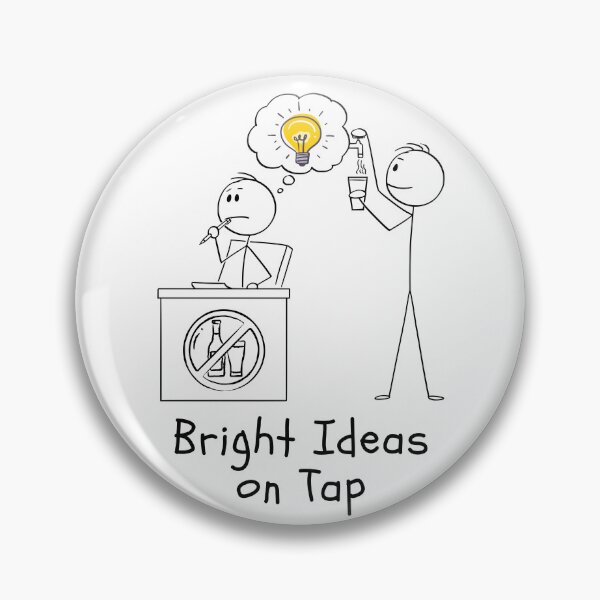 Item preview, Funny Bright Ideas on Tap Cartoon. designed and sold by MPC-Mince-Pies.