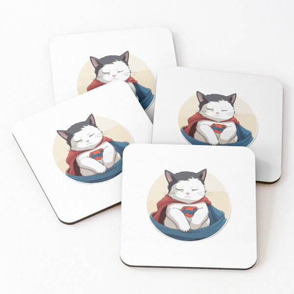Item preview, Super Cat Hero – Kawaii Cat in Cape designed and sold by Blueprint&co.