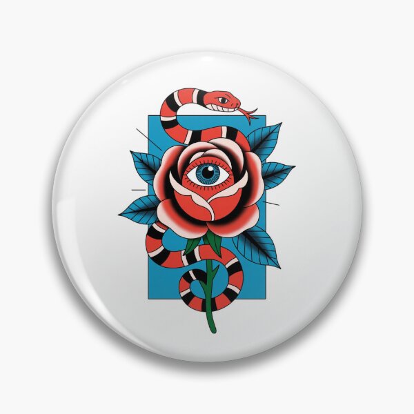 Artikelvorschau, Schlange und Rose entworfen und verkauft von DropRomance.