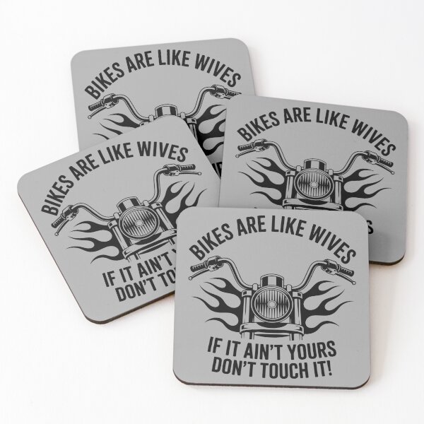 Item preview, Bikes Are Like Wives Motorcycle Quote designed and sold by theartfulaspie.