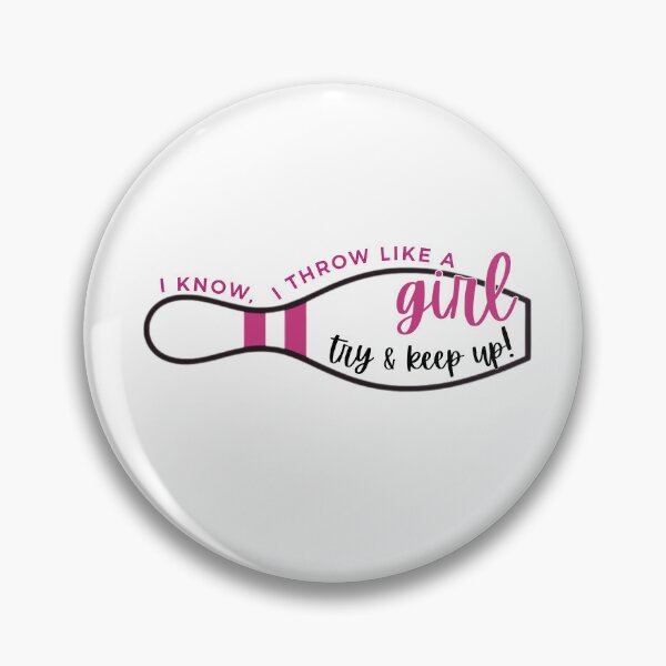 Item preview, Throw Like a Girl designed and sold by BowlingAlleyGirl.