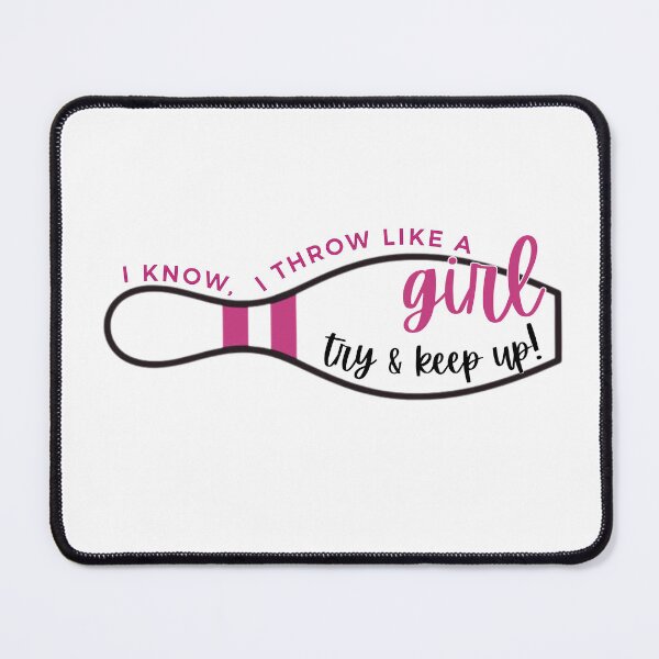 Item preview, Throw Like a Girl designed and sold by BowlingAlleyGirl.