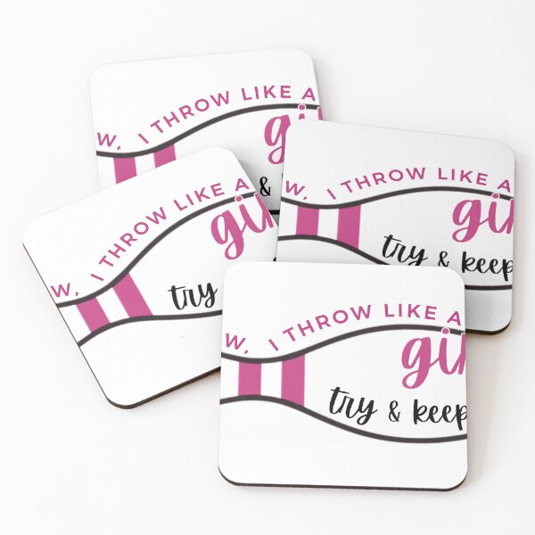 Item preview, Throw Like a Girl designed and sold by BowlingAlleyGirl.