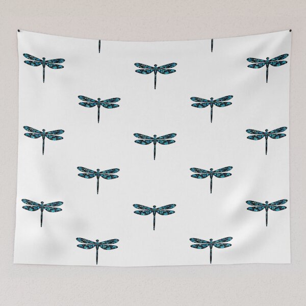 Item preview, Blue and Black Dragonfly – Elegant Nature Insect Sticker designed and sold by Blueprint&co.