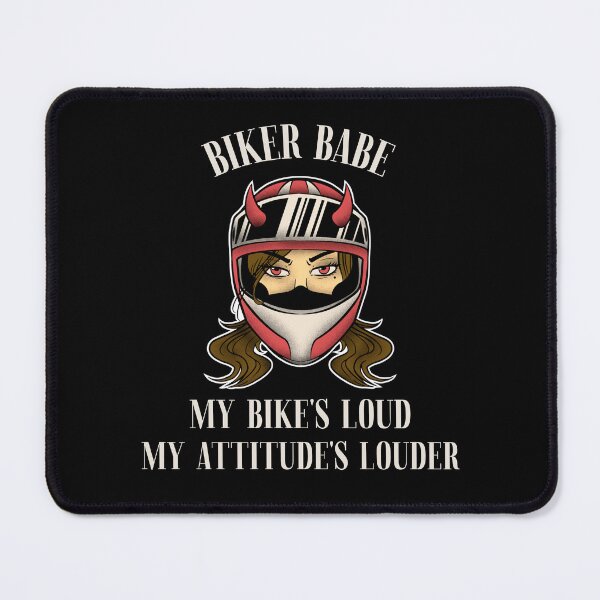 Item preview, Biker Babe - My Bike's Loud, My Attitude’s Louder designed and sold by Trike-G-Tees.
