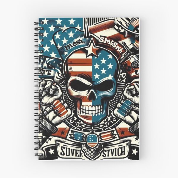 Item preview, Patriotic Skull: US Flag designed and sold by aZRaSs.