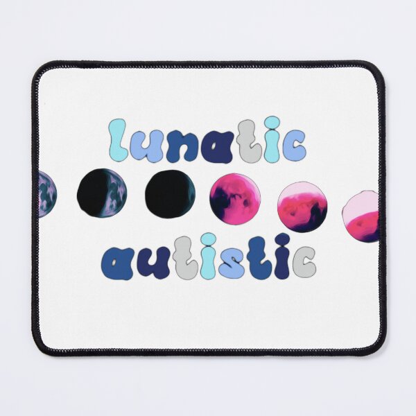 Item preview, Lunatic Autistic WordArt Lunar Phases Sticker designed and sold by feardeargcrafts.