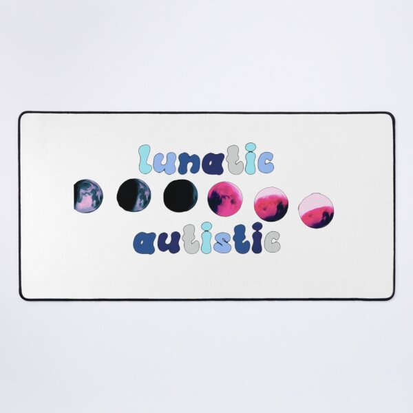 Item preview, Lunatic Autistic WordArt Lunar Phases Sticker designed and sold by feardeargcrafts.