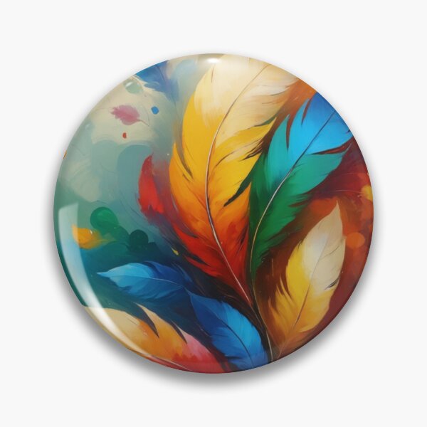 Item preview, Colorful feathers swirling in the wind designed and sold by GhadeerGhonaim.