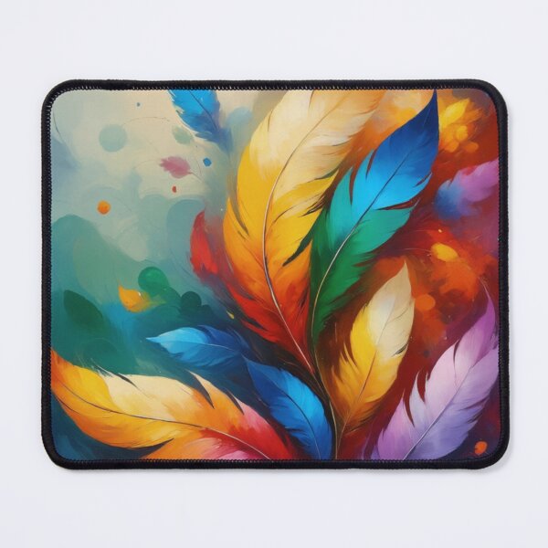 Item preview, Colorful feathers swirling in the wind designed and sold by GhadeerGhonaim.