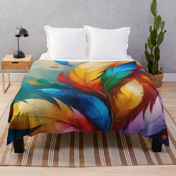 Item preview, Colorful feathers swirling in the wind designed and sold by GhadeerGhonaim.