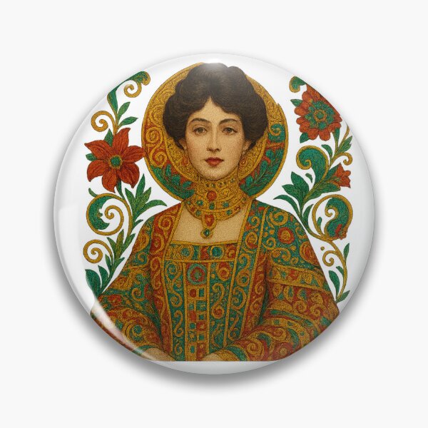 Item preview, Golden Lady – Art Nouveau Portrait Inspired by Klimt designed and sold by branaghbel.