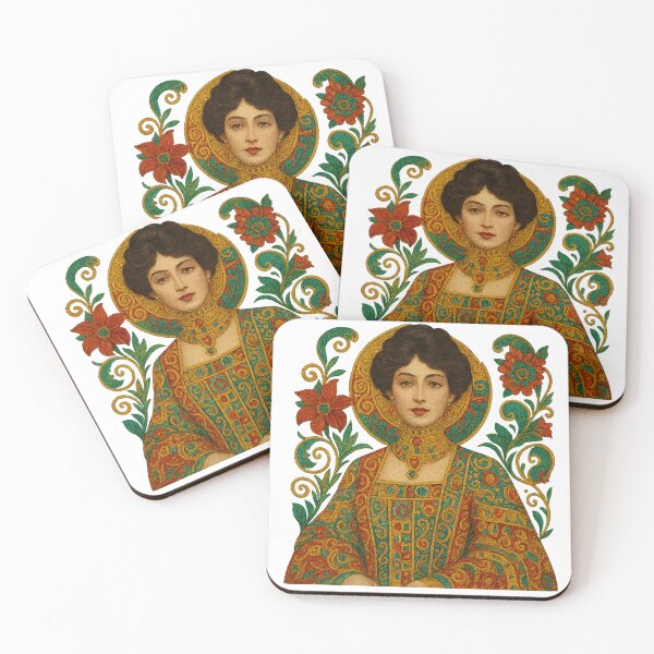 Item preview, Golden Lady – Art Nouveau Portrait Inspired by Klimt designed and sold by branaghbel.