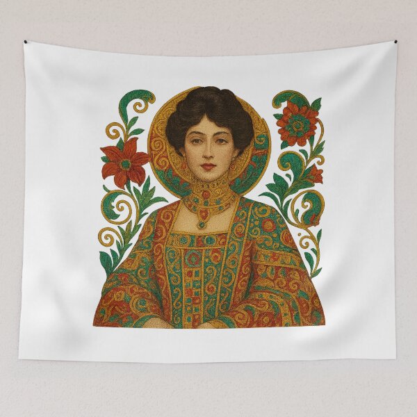 Item preview, Golden Lady – Art Nouveau Portrait Inspired by Klimt designed and sold by branaghbel.
