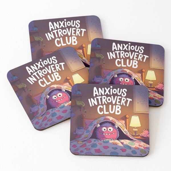 Item preview, Anxious introvert club designed and sold by cloudyapple-kat.