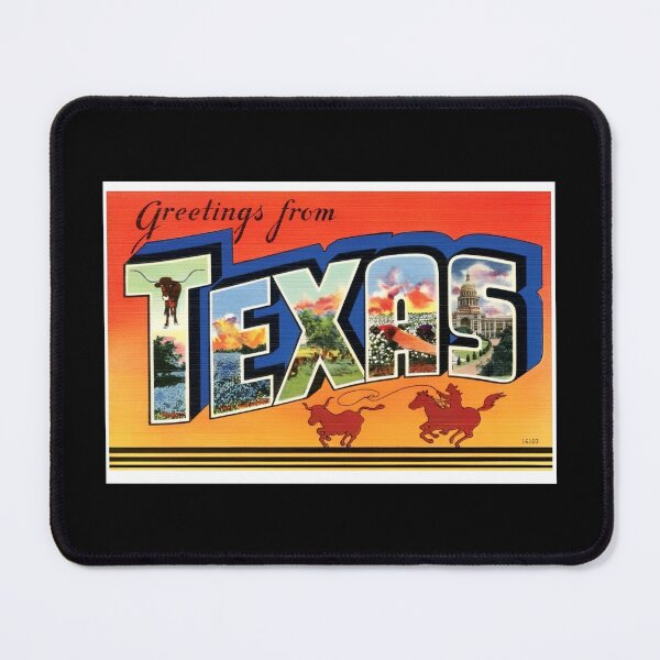 Item preview, Retro Texas Travel Poster Design designed and sold by DankThreads.