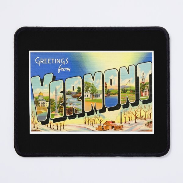 Artikelvorschau, Retro-Vermont-Reiseplakatdesign entworfen und verkauft von DankThreads.