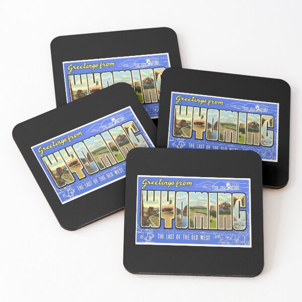 Item preview, Greetings from Wyoming Retro Design designed and sold by DankThreads.