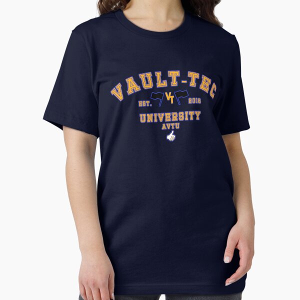 Vista previa del artículo con la obra «Universidad Vault-Tec», diseñado y vendido por Bits & Bats.