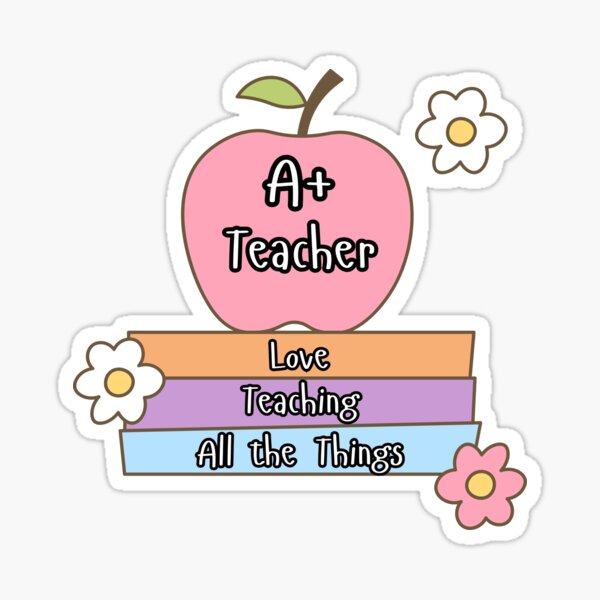 Item preview, A+ Teacher Love Teaching All The Things School Teacher Essential T-Shirt designed and sold by Forevermore.