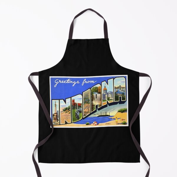 Item preview, Retro Indiana Travel Poster Design designed and sold by DankThreads.