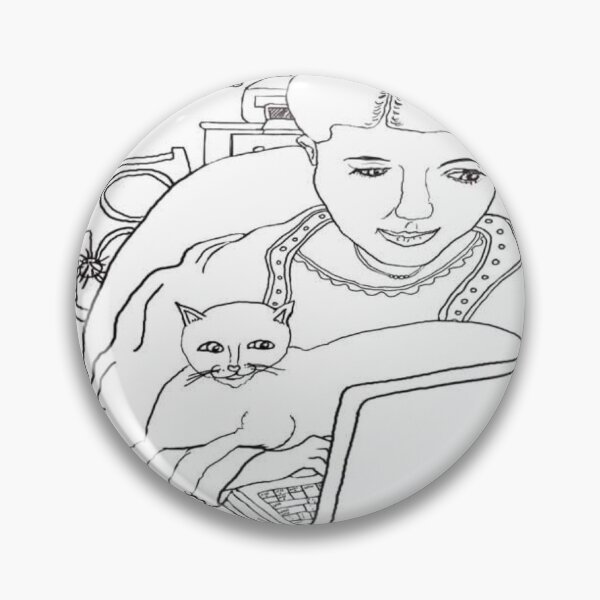 Artikelvorschau, Computerkatze entworfen und verkauft von pinkyjainpan.