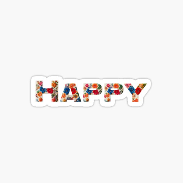 Happy Flowers Sticker
