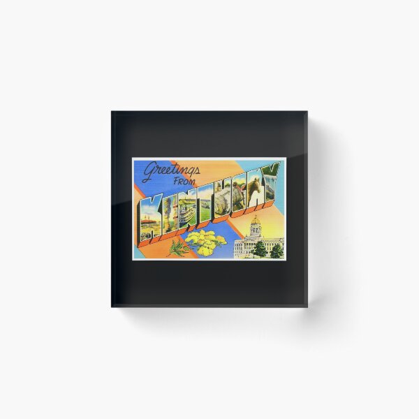 Item preview, Retro Kentucky Travel Poster Design designed and sold by DankThreads.