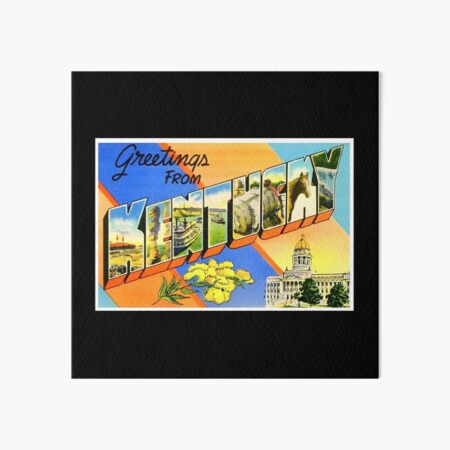 Item preview, Retro Kentucky Travel Poster Design designed and sold by DankThreads.