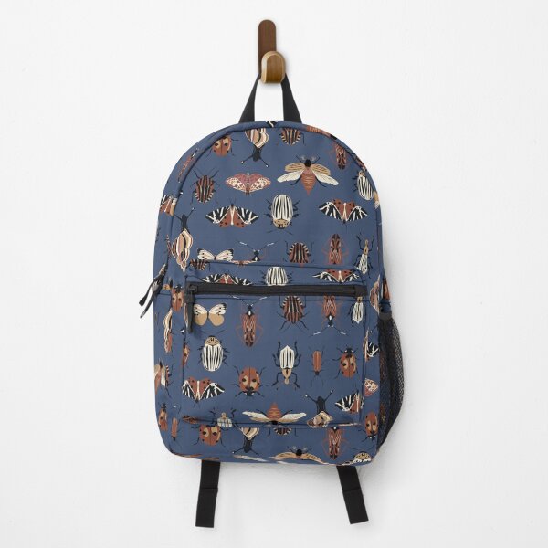 Item preview, entomology - amber insects on muted blue designed and sold by kobyakov.