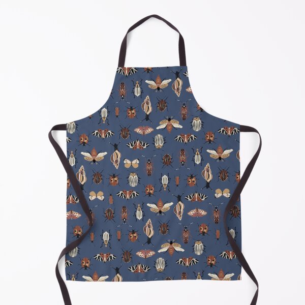 Item preview, entomology - amber insects on muted blue designed and sold by kobyakov.