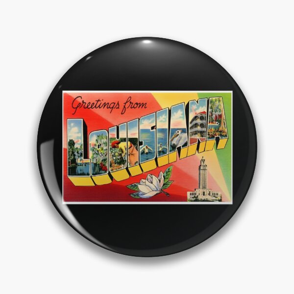 Aperçu de l'œuvre Affiche de voyage rétro de la Louisiane créée et vendue par DankThreads.