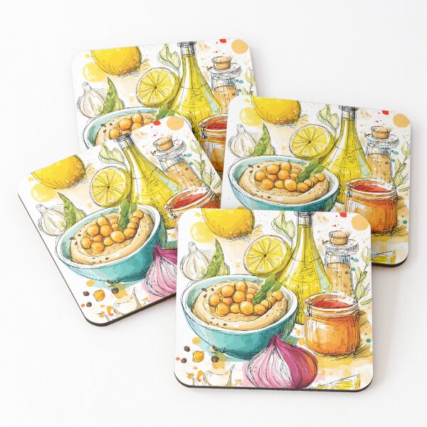 Item preview, Bursting Flavors of Hummus- A Vibrant Middle Eastern Culinary Symphony designed and sold by OlfactoART Studio.