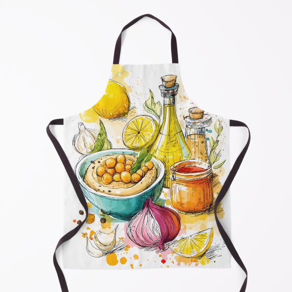 Item preview, Bursting Flavors of Hummus- A Vibrant Middle Eastern Culinary Symphony designed and sold by OlfactoART Studio.
