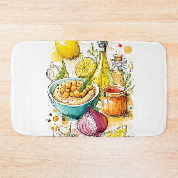 Item preview, Bursting Flavors of Hummus- A Vibrant Middle Eastern Culinary Symphony designed and sold by OlfactoART Studio.