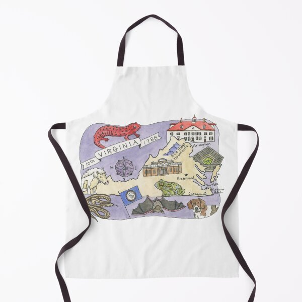 Item preview, Map of Virginia - State Map designed and sold by Platinumfrog.