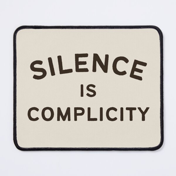 Item preview, Silence is Complicity typography designed and sold by DesignCollectiv.