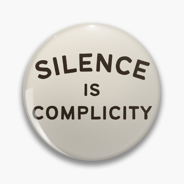 Item preview, Silence is Complicity typography designed and sold by DesignCollectiv.