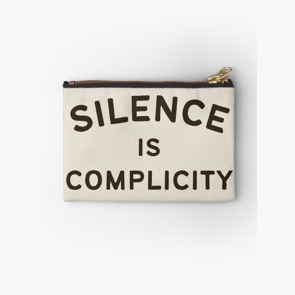 Item preview, Silence is Complicity typography designed and sold by DesignCollectiv.