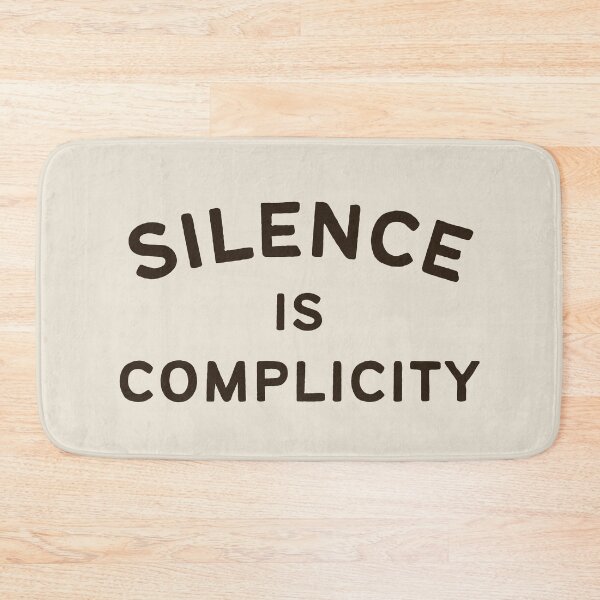 Item preview, Silence is Complicity typography designed and sold by DesignCollectiv.
