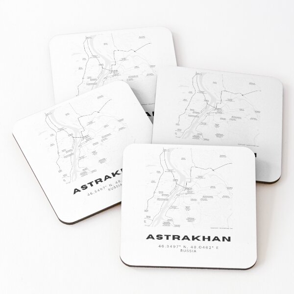 Item preview, Astrakhan Map – Minimalist Caspian Gateway Poster designed and sold by RM-Journey.