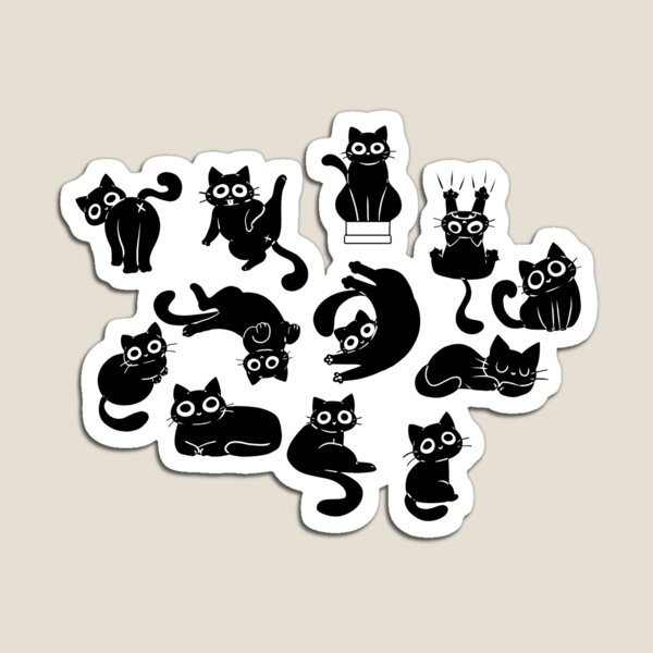 Aperçu de l'œuvre Chats noirs créée et vendue par Lyxy.