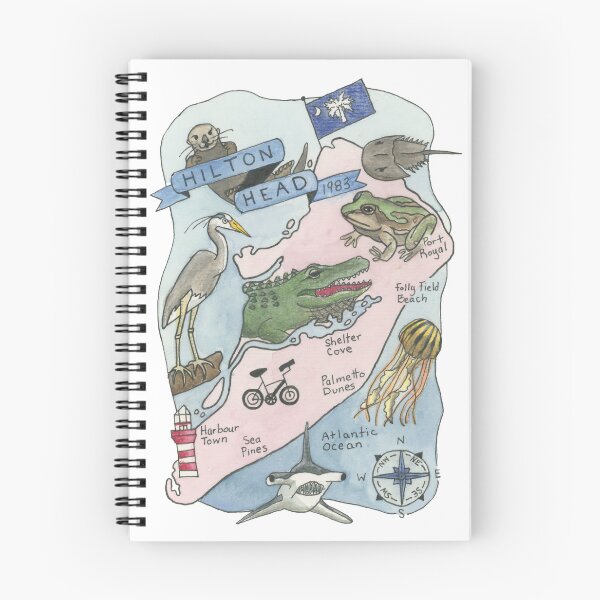 Item preview, Map of Hilton Head Island South Carolina - Island Map designed and sold by Platinumfrog.