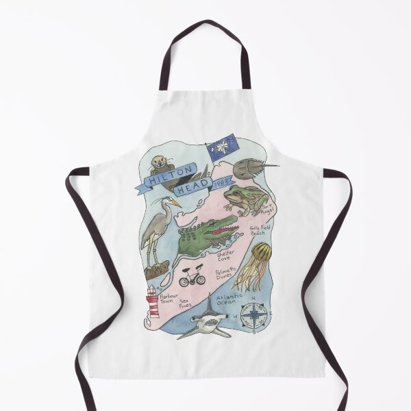 Item preview, Map of Hilton Head Island South Carolina - Island Map designed and sold by Platinumfrog.