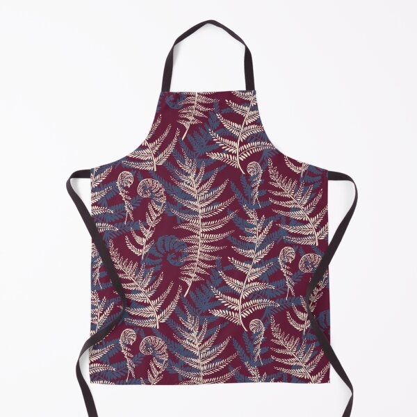 Item preview, pteridomania - fern leaves creme/blue/red designed and sold by kobyakov.