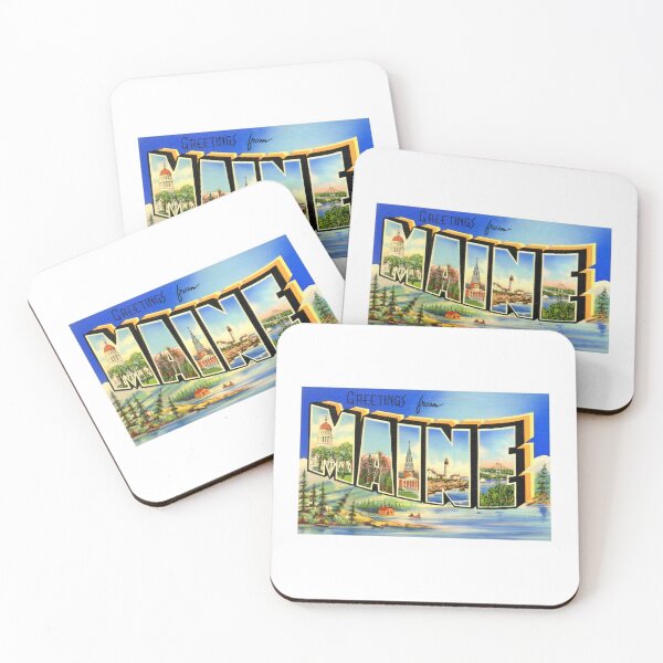 Item preview, Vintage Maine Travel Art Poster Design designed and sold by DankThreads.
